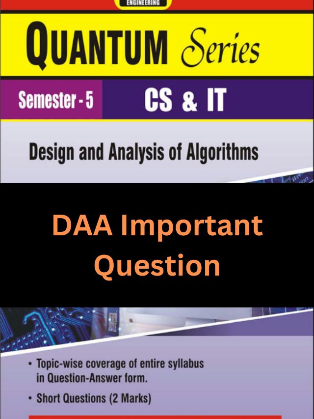 Unit Wise DAA Important Questions AKTU For 2024 Exam Distiny Learn