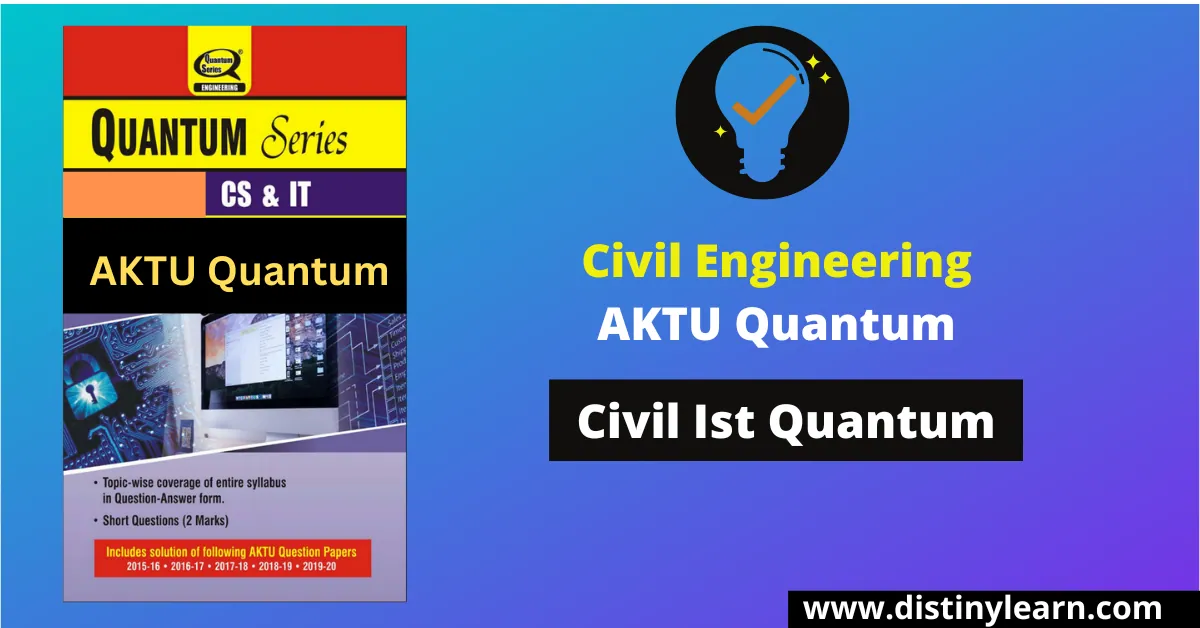 Civil-All AKTU Quantum Free PDF Download For B.Tech 1st Year - Distiny ...