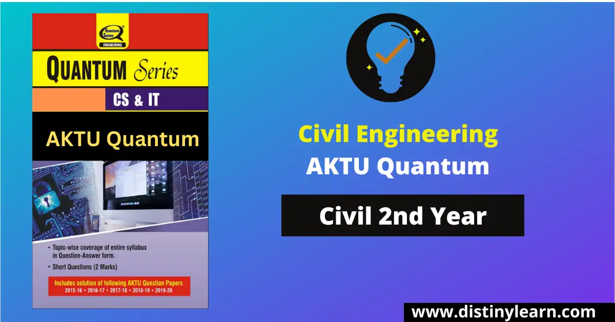 Civil-All AKTU Quantum Free PDF Download For B.Tech 2nd Year - Distiny ...